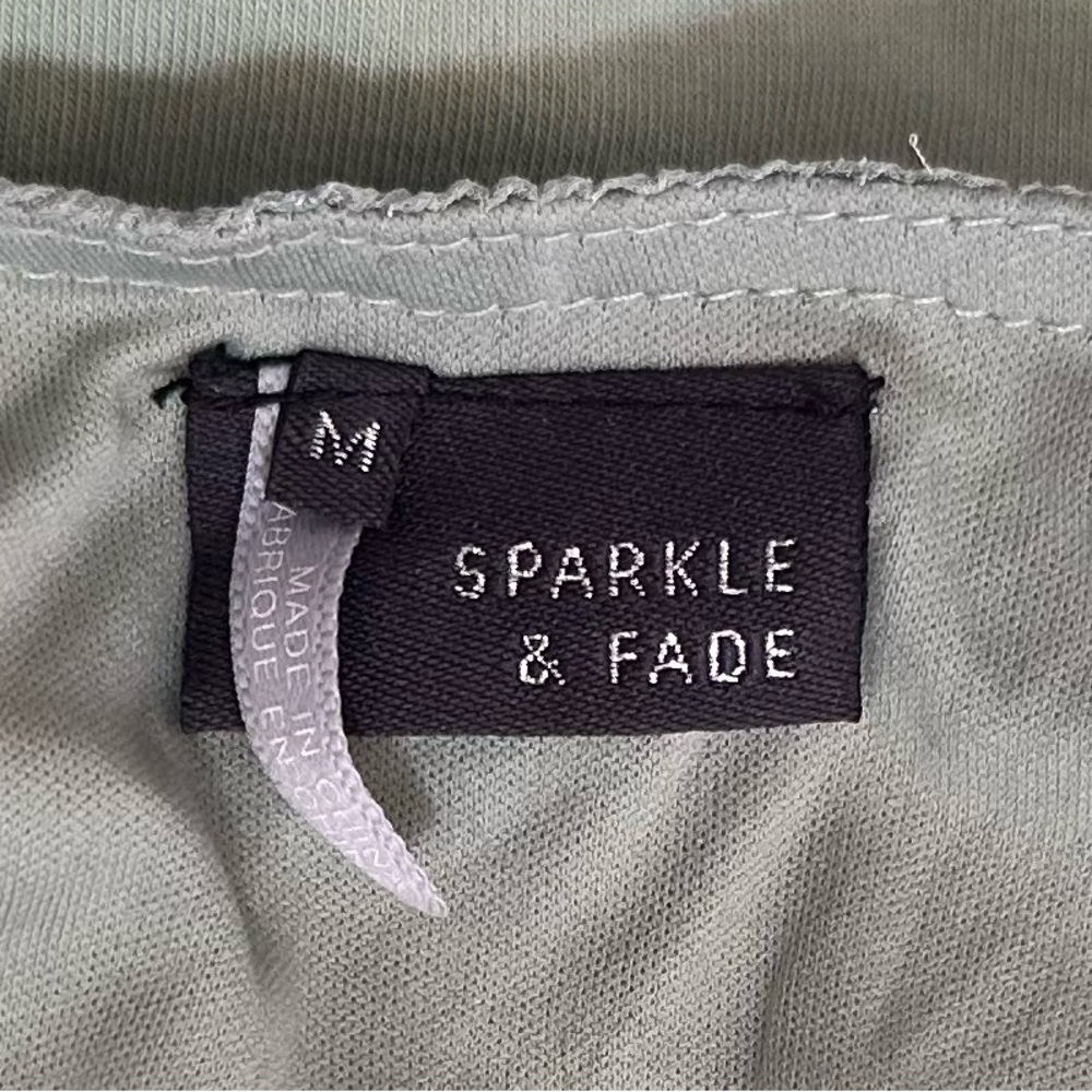 UO Sparkle and Fade Mint Green Sparkly Halter Body Suit in Women’s Medium - Picture 4 of 9